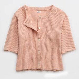 Aerie unREAL Short Sleeve Cardigan